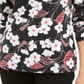 Karen Scott Glitter Vines Henley Top Feminino Preto Tamanho X-S