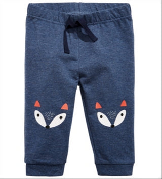 First Impressions Baby Boy's Fox Jogger Pants Blue Size 3-6MOS