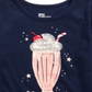 Camiseta infantil feminina Milkshake da Epic Threads, azul, tamanho 2T