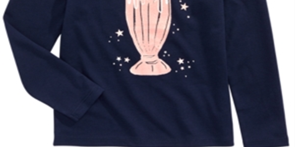 Camiseta infantil feminina Milkshake da Epic Threads, azul, tamanho 2T
