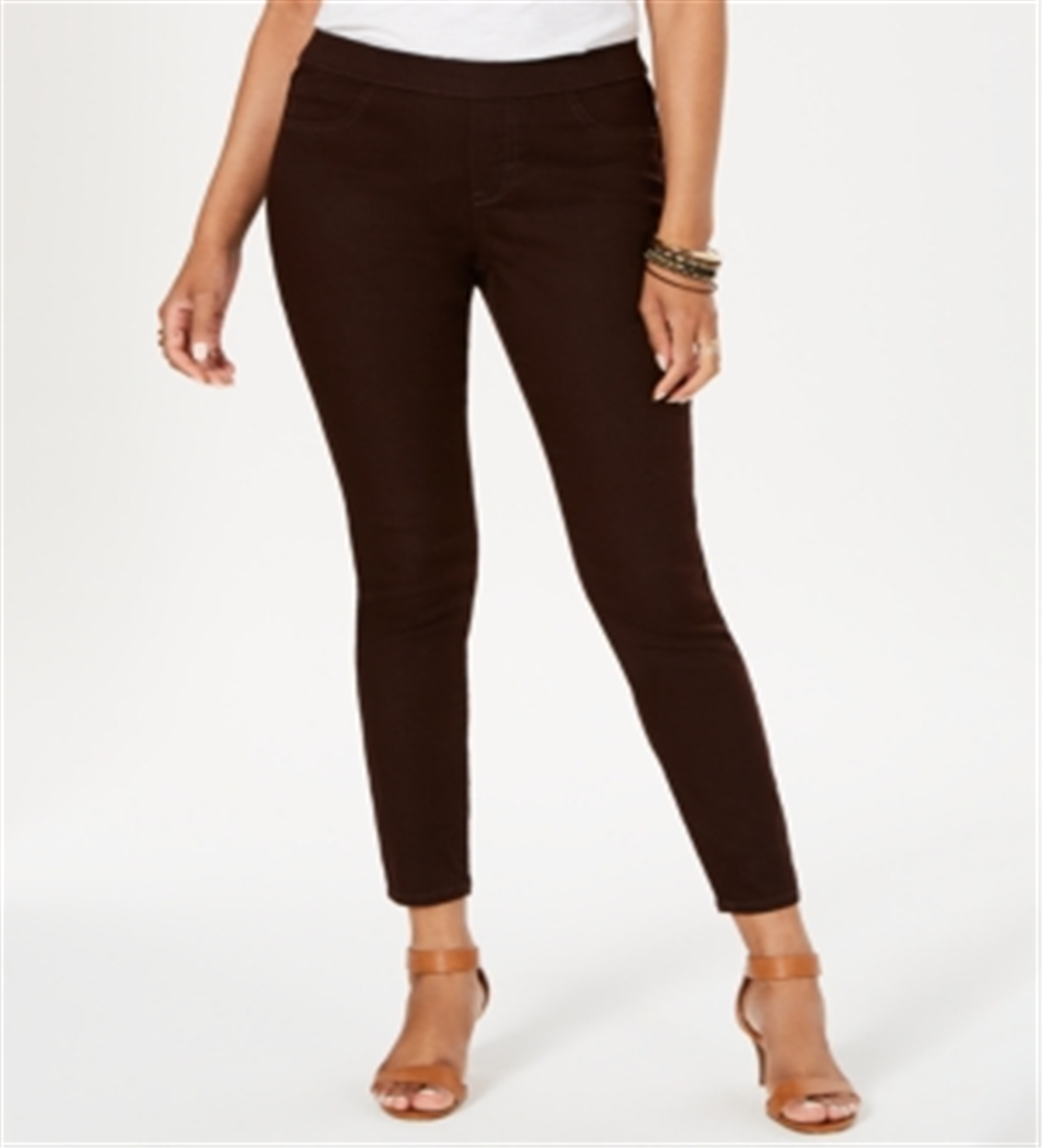 Calças jegging femininas Style &amp; Co, marrom, tamanho pequeno, G