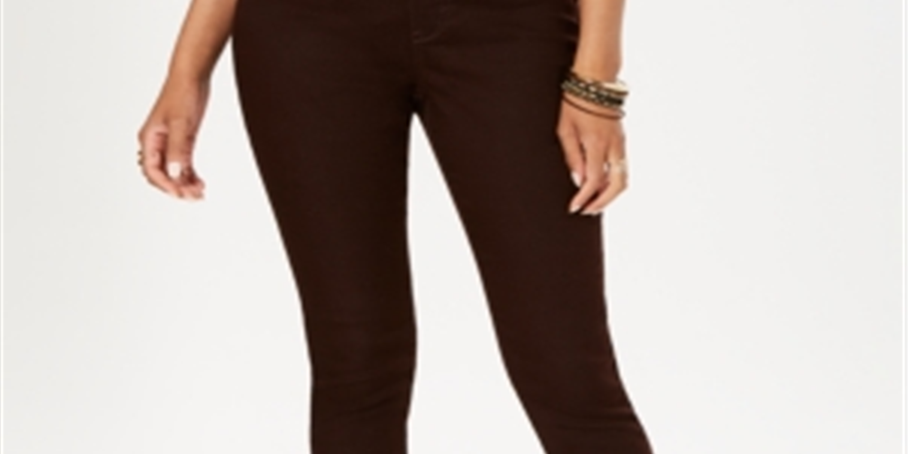 Calças jegging femininas Style &amp; Co, marrom, tamanho pequeno, G