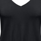 JM Collection Top feminino com amarração frontal, preto, tamanho grande