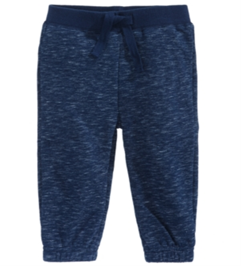 Calça jogger mesclada infantil First Impressions para meninos, azul, tamanho 3T