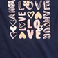 Camiseta infantil Epic Threads Little's Love - Azul Peacoat, tamanho 6
