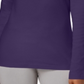 Camiseta feminina Karen Scott lisa manga comprida roxa tamanho GG