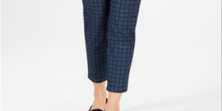 Calça jeans feminina Charter Club Bristol estampada, azul, tamanho 18