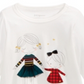 Camiseta de algodão estampada First Impressions Baby Girl Sisters, tamanho 18 meses