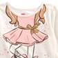 Camiseta bailarina infantil Epic Threads, branca, tamanho 6