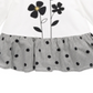 Camiseta Peplum com estampa de poá e flores First Impressions para bebê menina, tamanho 3-6 meses