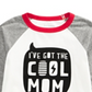 Camiseta de algodão estampada Cool Mom para meninos First Impressions, branca, tamanho 6 a 9 meses