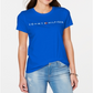 Camiseta Tommy Hilfiger Sport Feminina Gola Redonda Estampada Azul Tamanho Médio