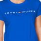 Camiseta Tommy Hilfiger Sport Feminina Gola Redonda Estampada Azul Tamanho Médio