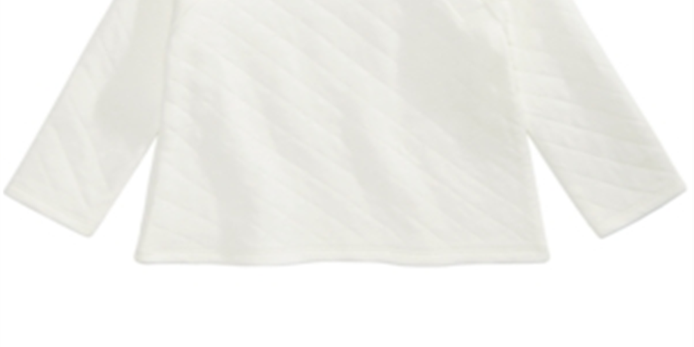 Suéter acolchoado First Impressions para bebê menina, branco, tamanho 6-9 meses