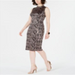 Vestido feminino de renda com decote falso e lantejoulas, preto, tamanho 12, da INC International Concepts