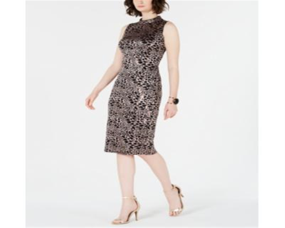 Vestido feminino de renda com decote falso e lantejoulas, preto, tamanho 12, da INC International Concepts
