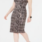 Vestido feminino de renda com decote falso e lantejoulas, preto, tamanho 12, da INC International Concepts