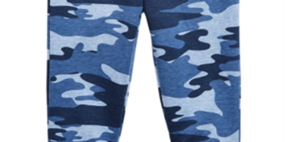 Calça jogger camuflada infantil First Impressions para meninos, azul, tamanho 3T