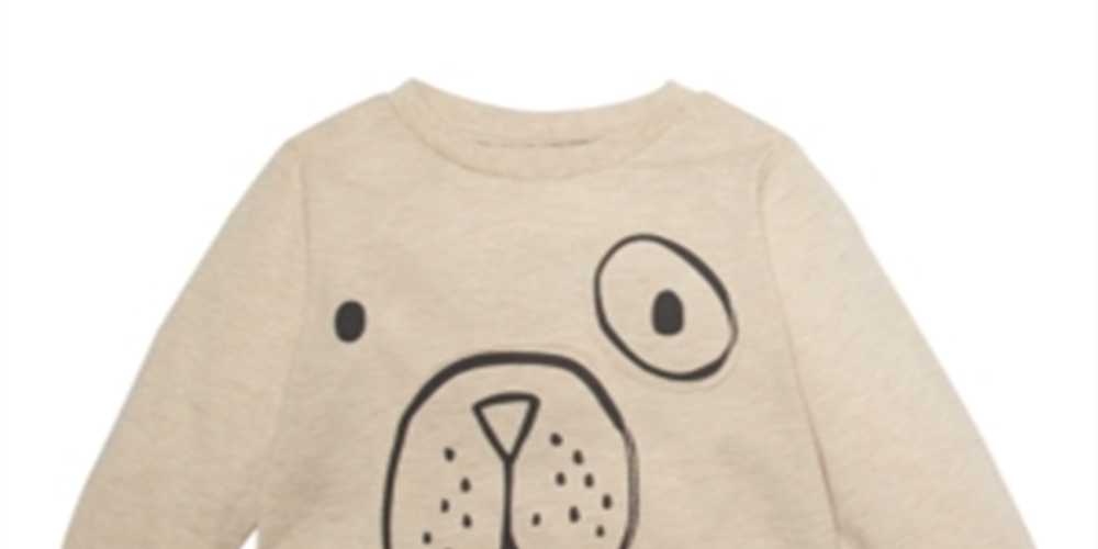 Camiseta manga longa para cachorro First Impressions Baby Boy marrom claro tamanho 18 meses