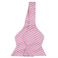 Gravata borboleta masculina Tommy Hilfiger de seda xadrez rosa tamanho regular