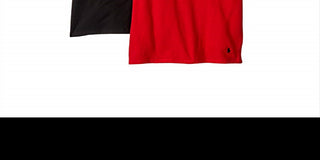 Pacote com 2 cuecas Ralph Lauren Boy's Crew Tee - Vermelho/Cinza, tamanho médio