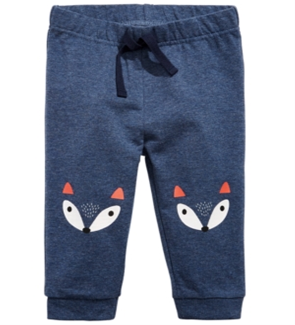 Calça Jogger Fox para Menino Primeiras Impressões Azul Tamanho 24MOS