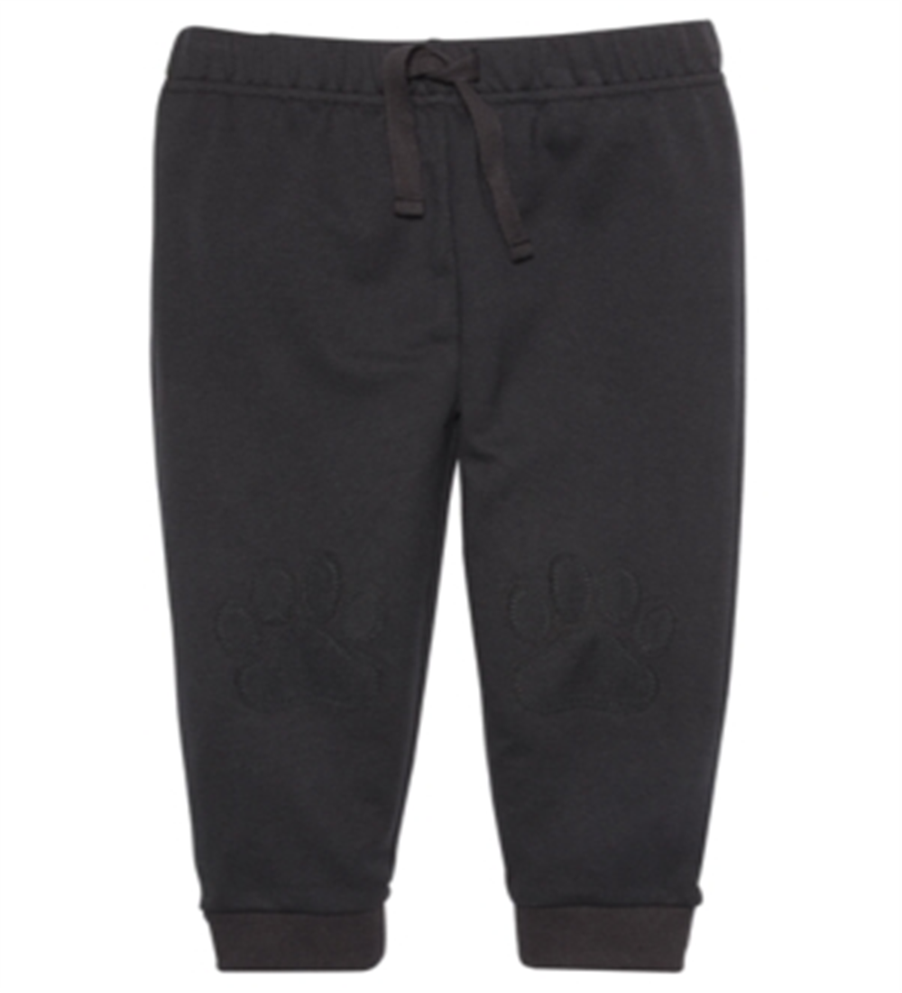 Calça jogger com estampa de pata para bebê First Impressions, cinza, tamanho 24 MOS