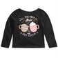 Camiseta infantil Epic Threads Love &amp; Hot Cocoa para meninas, preta, tamanho 3T