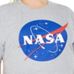 Camiseta feminina Love Tribe com estampa da NASA, cinza, tamanho 1X