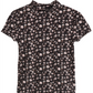 Camiseta estampada floral Epic Threads Big Girl's, preta, tamanho médio