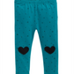 Leggings estampadas de corações para bebês First Impressions, verde, tamanho 3-6 meses