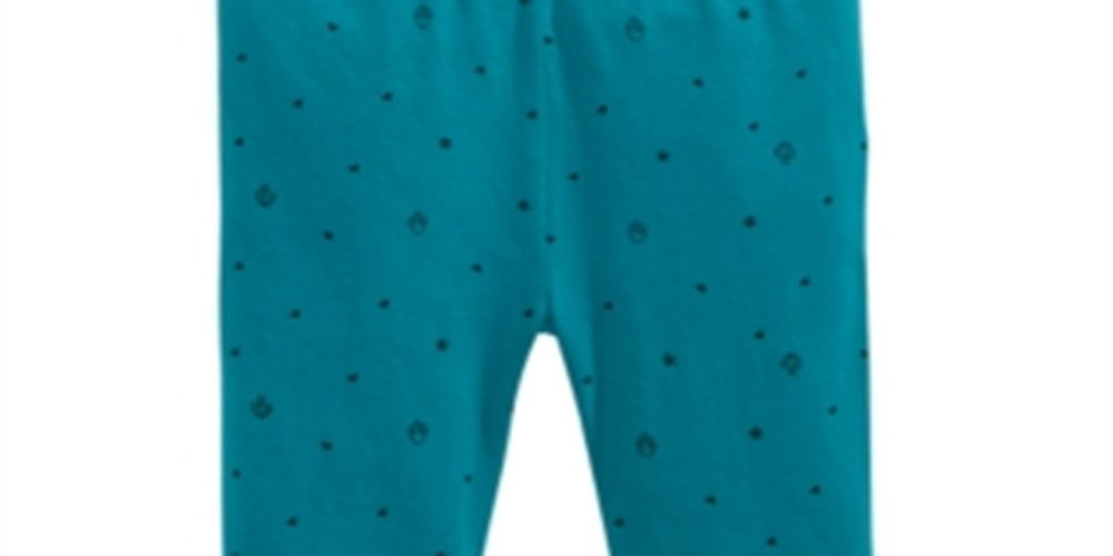 Leggings estampadas de corações para bebês First Impressions, verde, tamanho 3-6 meses