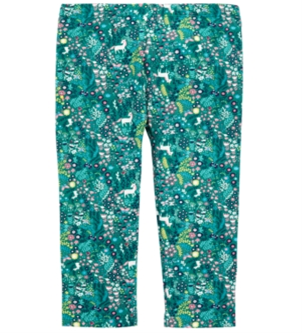 Legging estampada First Impressions para meninas, tamanho 2T, verde