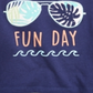 Camiseta estampada First Impressions Baby Boy's Fun Day, azul, tamanho 18 meses