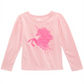 Camiseta infantil Epic Threads Unicórnio Glitter Rosa Tamanho 5