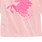 Camiseta infantil Epic Threads Unicórnio Glitter Rosa Tamanho 5