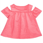 Túnica de algodão com ombros descobertos First Impressions para bebê menina, rosa, tamanho 24 meses