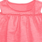 Túnica de algodão com ombros descobertos First Impressions para bebê menina, rosa, tamanho 24 meses