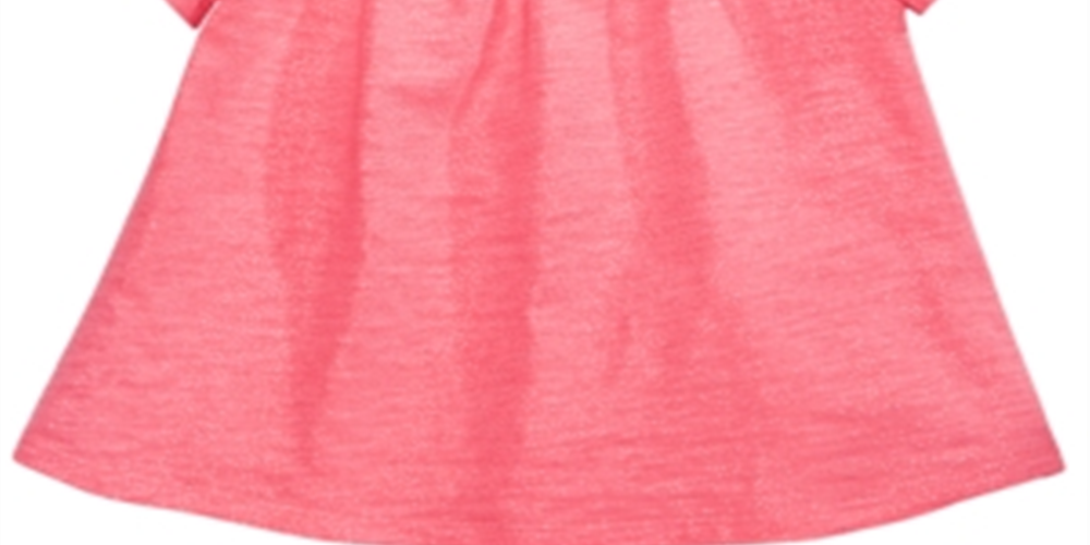 Túnica de algodão com ombros descobertos First Impressions para bebê menina, rosa, tamanho 24 meses