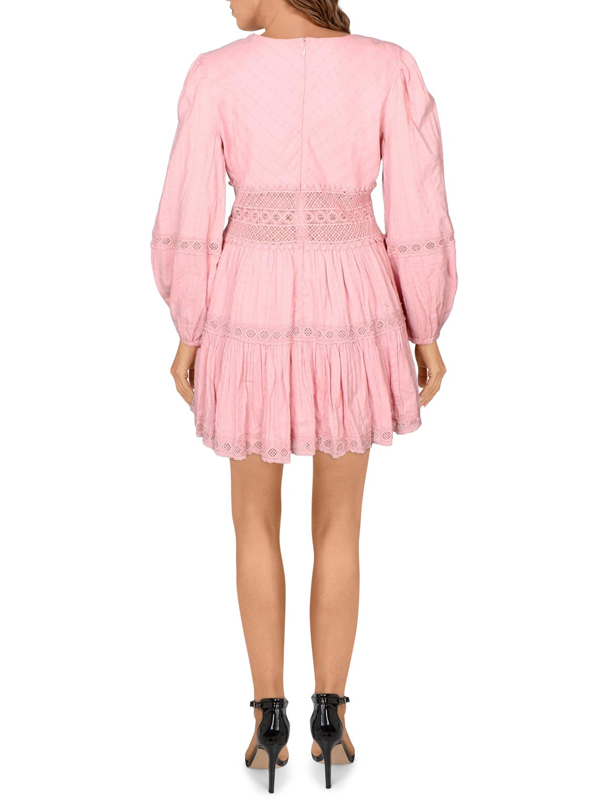 Vestido MIDI The Delightful para mulheres da Free People, rosa, tamanho 12