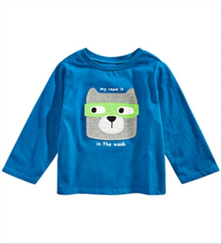 First Impressions Baby Boy's Cape Dog Print T-Shirt Blue Size 12 Months
