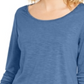 Top de chiffon feminino Style &amp; Co, azul, tamanho XX-G