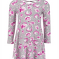 Vestido floral unicórnio para meninas Epic Threads, cinza, tamanho 6