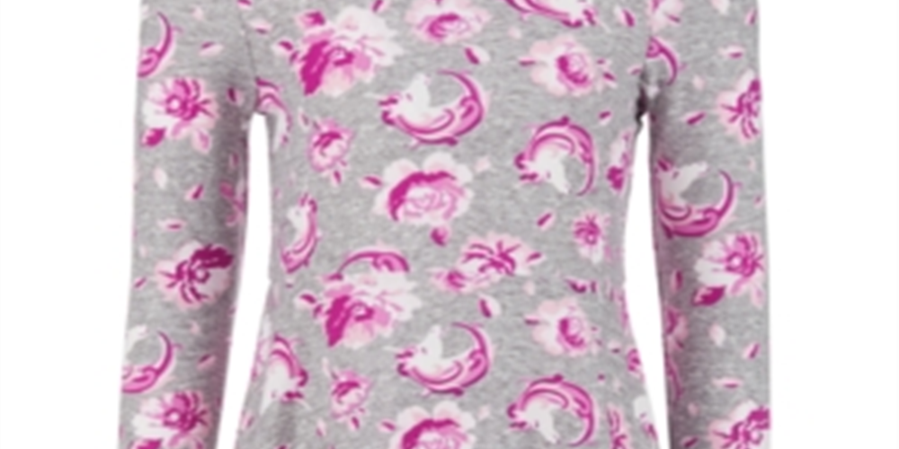 Vestido floral unicórnio para meninas Epic Threads, cinza, tamanho 6