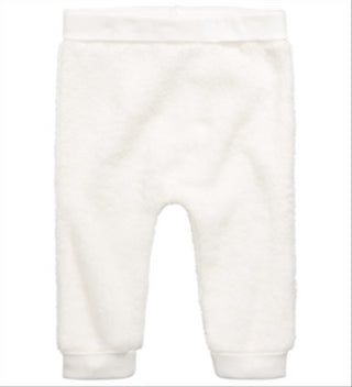 Calça jogger de lã sintética sherpa para meninos e meninas First Impressions, branca, tamanho 3-6 meses