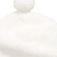 First Impressions Chapéu de pompom falso sherpa para meninos e meninas, branco, tamanho 6-12 meses