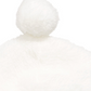 Chapéu pompom sintético sherpa First Impressions para meninos, cor anjo branco, tamanho 0-6 meses
