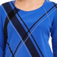 Karen Scott Blusa Feminina Estampada Gola Redonda Azul Tamanho Pequeno P/M