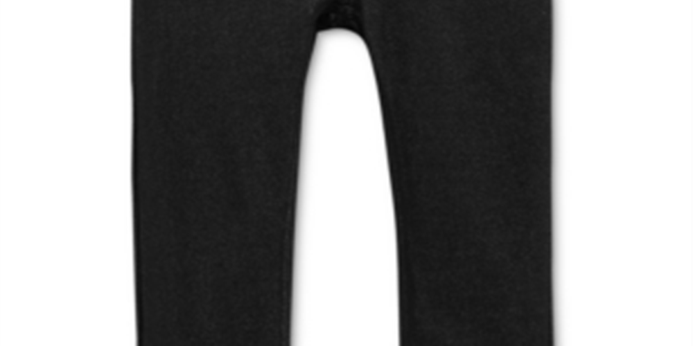 Calça jeans infantil First Impressions Baby Girl, preta, tamanho 12 meses