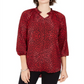 Coleção NY Feminina Estampada Cano Alto Baixo Vermelho Tamanho Pequeno Médio